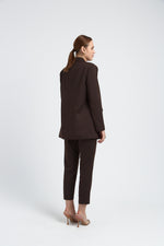 Charger le modèle 3D dans le visionneur de galerie, VESTE FEMME EMILY MARRON