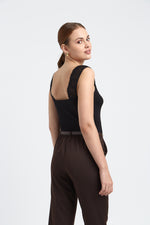 Charger le modèle 3D dans le visionneur de galerie, PANTALON FEMME EMILY CHOCOLAT