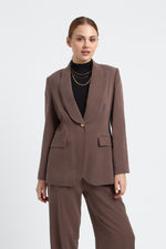 Charger le modèle 3D dans le visionneur de galerie, VESTE FEMME DOLCE MARRON