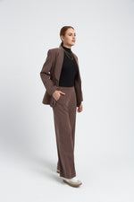 Charger le modèle 3D dans le visionneur de galerie, VESTE FEMME DOLCE MARRON