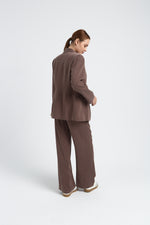 Charger le modèle 3D dans le visionneur de galerie, VESTE FEMME DOLCE MARRON