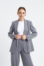 Charger le modèle 3D dans le visionneur de galerie, VESTE FEMME DOLCE GRIS CLAIR