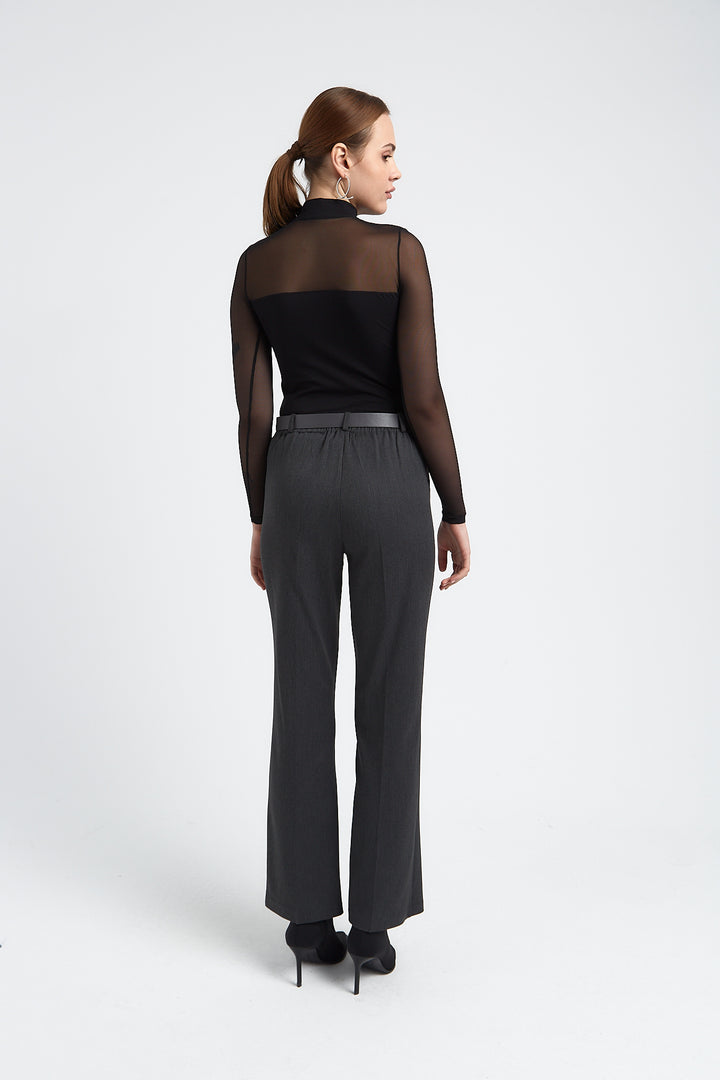 PANTALON DROIT FEMME CAPUCINE ANTHRACITE
