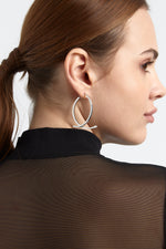 Charger le modèle 3D dans le visionneur de galerie, BOUCLE D'OREILLE ELEGANTE ORNELLA