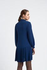 Charger le modèle 3D dans le visionneur de galerie, ROBE CHEMISE AVEC FOND DE ROBE ELLA BLEU MAJORELLE