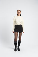 Charger le modèle 3D dans le visionneur de galerie, JUPE SHORT CHLOE NOIR