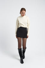 Charger le modèle 3D dans le visionneur de galerie, JUPE SHORT CHLOE NOIR