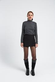 PULL FEMME PERLES BIJOUX PERLA ANTHRACITE