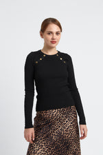 Charger le modèle 3D dans le visionneur de galerie, PULL FIN FEMME VALENTINE REGLISSE