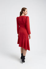 Charger le modèle 3D dans le visionneur de galerie, ROBE BARBARA ROUGE