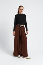 Charger le modèle 3D dans le visionneur de galerie, PETIT PULL MAILLE FINE FEMME ALINE NOIR