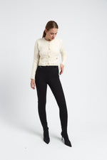 Charger le modèle 3D dans le visionneur de galerie, PANTALON SLIM MODE LAURA NOIR