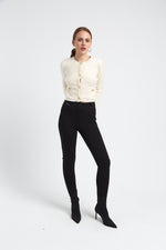 Charger le modèle 3D dans le visionneur de galerie, PANTALON SLIM MODE LAURA NOIR