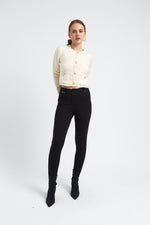 Charger le modèle 3D dans le visionneur de galerie, PANTALON SLIM MODE LAURA NOIR