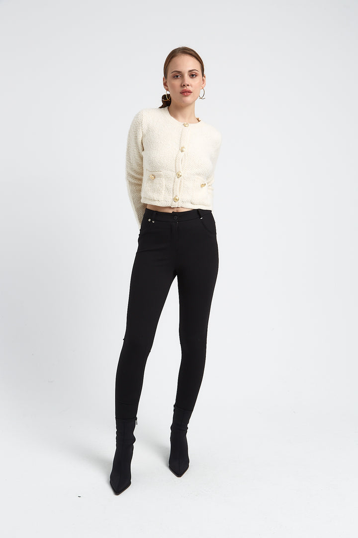 PANTALON SLIM MODE LAURA NOIR