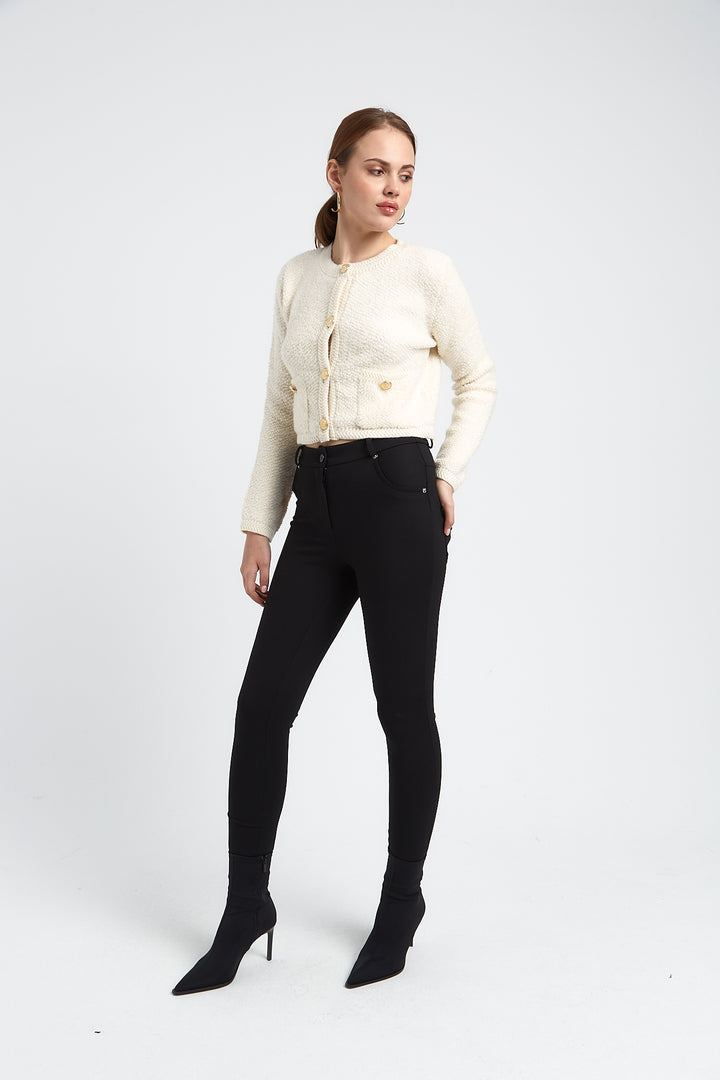 PANTALON SLIM MODE LAURA NOIR