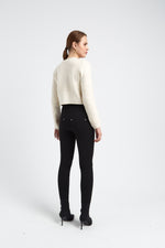 Charger le modèle 3D dans le visionneur de galerie, PANTALON SLIM MODE LAURA NOIR