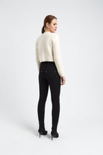 Charger le modèle 3D dans le visionneur de galerie, GILET FEMME BOUCLETTE MAYA CREME