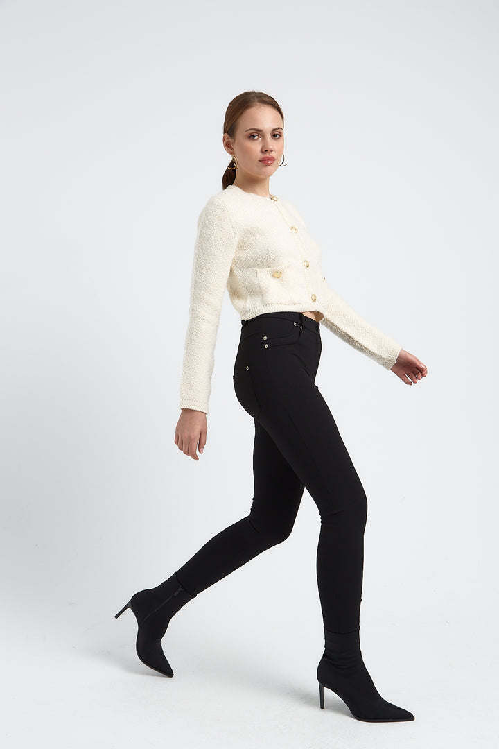 PANTALON SLIM MODE LAURA NOIR