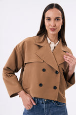 Charger le modèle 3D dans le visionneur de galerie, TRENCH COURT FEMME COTON TRACY CAMEL