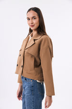 Charger le modèle 3D dans le visionneur de galerie, TRENCH COURT FEMME COTON TRACY CAMEL