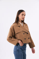 Charger le modèle 3D dans le visionneur de galerie, TRENCH COURT FEMME COTON TRACY CAMEL