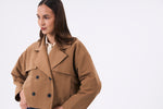 Charger le modèle 3D dans le visionneur de galerie, TRENCH COURT FEMME COTON TRACY CAMEL