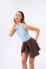 Charger le modèle 3D dans le visionneur de galerie, DEBARDEUR STRASS FEMME ENCHANTÉE BABY BLUE