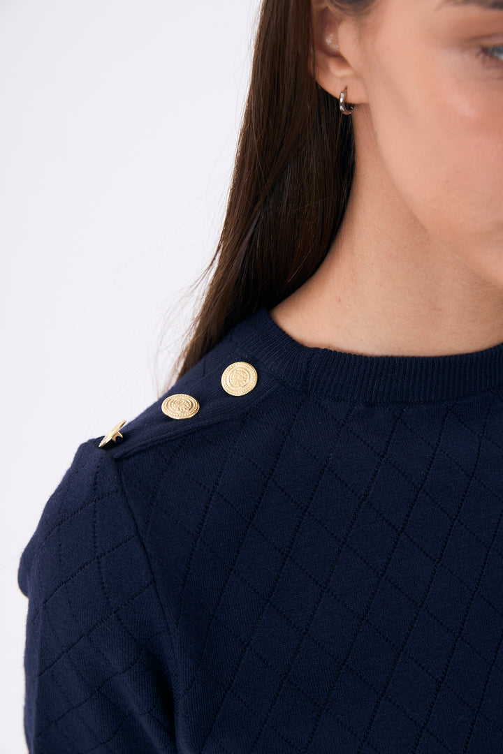 PULL FEMME MANCHE COURTE LOSA MARINE