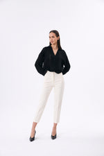 Charger le modèle 3D dans le visionneur de galerie, PANTALON DAILY FEMME KAROL ECRU