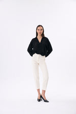 Charger le modèle 3D dans le visionneur de galerie, PANTALON DAILY FEMME KAROL ECRU