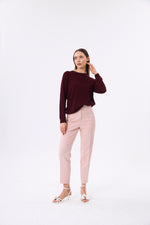 Charger le modèle 3D dans le visionneur de galerie, PANTALON DAILY FEMME KAROL ROSE PÂLE
