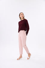 Charger le modèle 3D dans le visionneur de galerie, PANTALON DAILY FEMME KAROL ROSE PÂLE