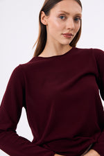 Charger le modèle 3D dans le visionneur de galerie, PULL LEGER FEMME MIRAGE BURGUNDY