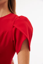 Charger le modèle 3D dans le visionneur de galerie, ROBE BABY-DOLL ROUGE