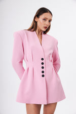 Charger le modèle 3D dans le visionneur de galerie, ENSEMBLE VESTE ET MINI JUPE FEMME MAJESTIC ROSE