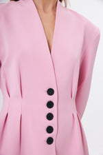 Charger le modèle 3D dans le visionneur de galerie, ENSEMBLE VESTE ET MINI JUPE FEMME MAJESTIC ROSE