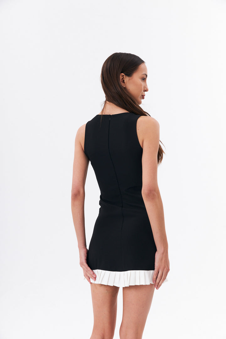 ROBE FEMME BI-COLORE MELODIE NOIR ET BLANC