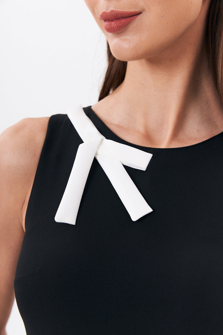 ROBE FEMME BI-COLORE MELODIE NOIR ET BLANC