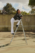 Charger le modèle 3D dans le visionneur de galerie, PANTALON FEMME 5 POCHES EVASION BLANC