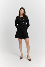 Charger le modèle 3D dans le visionneur de galerie, ENSEMBLE ORLISSA VESTE/GILET ET JUPE REGLISSE