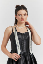 Charger le modèle 3D dans le visionneur de galerie, COLLIER PERLE FOULARD