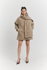 Charger le modèle 3D dans le visionneur de galerie, TRENCH IMPERMABLE SABLE CYRA