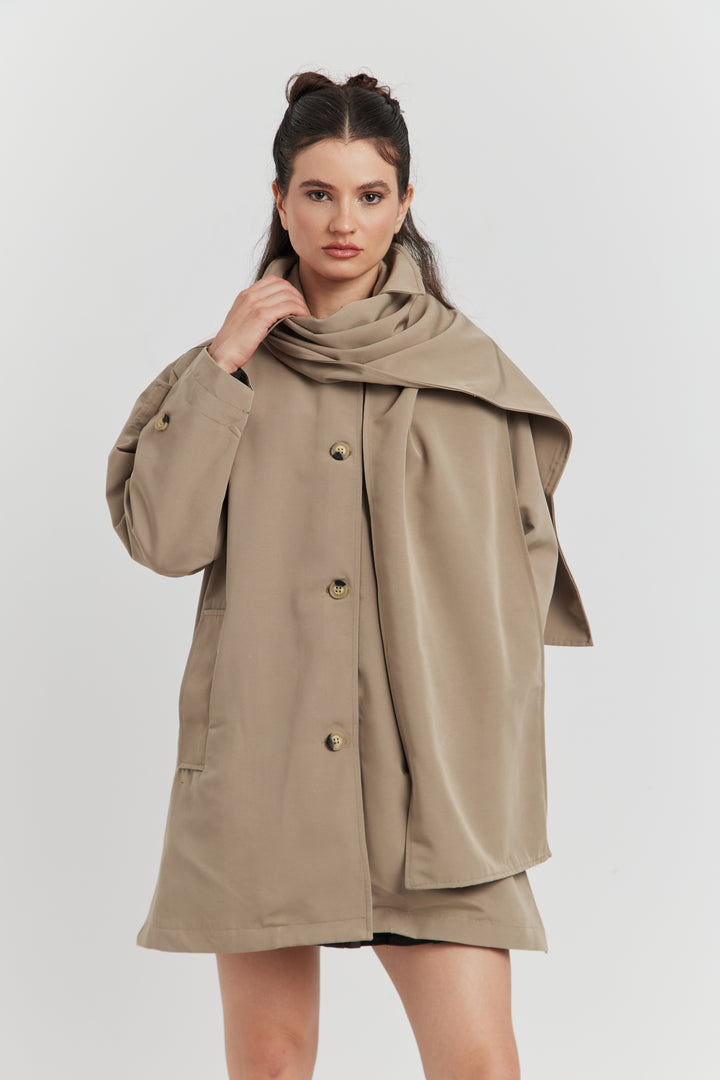 TRENCH IMPERMABLE SABLE CYRA