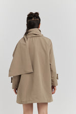 Charger le modèle 3D dans le visionneur de galerie, TRENCH IMPERMABLE SABLE CYRA