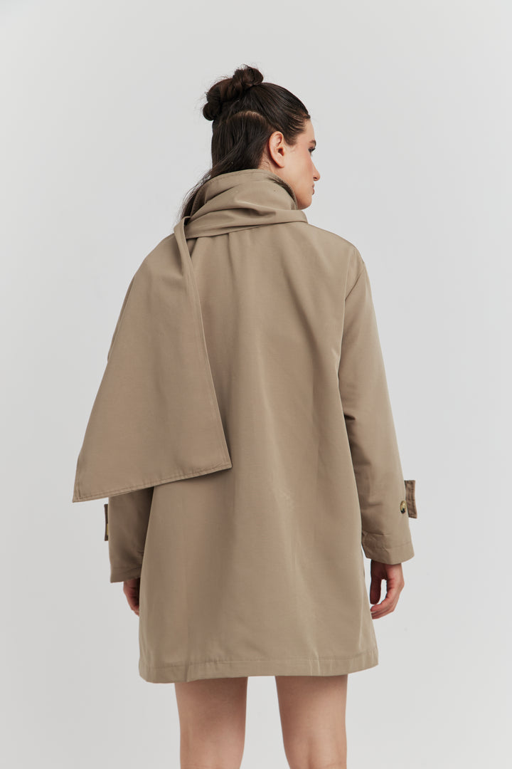 TRENCH IMPERMABLE SABLE CYRA