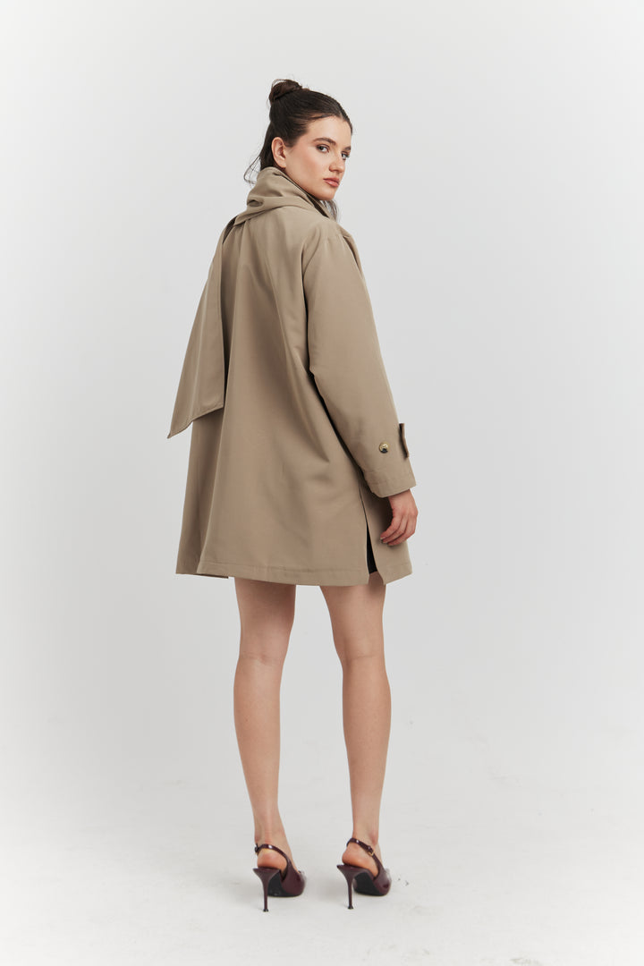 TRENCH IMPERMABLE SABLE CYRA