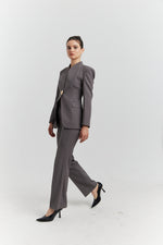 Charger le modèle 3D dans le visionneur de galerie, TAILLEUR VESTE ET PANTALON CALYNE ANTHRACITE
