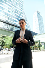 Charger le modèle 3D dans le visionneur de galerie, COLLIER ARGENTE DENTELE AELORYS