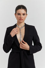 Charger le modèle 3D dans le visionneur de galerie, COLLIER ARGENTE DENTELE AELORYS